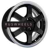 Грузовые диски СКАД 6x15/4x98 ET38 D58,6 Киото (КЛ249) Антрацит-алмаз (АРС 014 black)