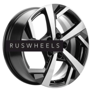 Диски Khomen Wheels 7x17/5x114,3 ET37 D66,5 KHW1712 (Jolion) Black-FP (сфера)