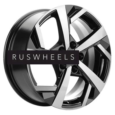 Диски Khomen Wheels 7x17/5x114,3 ET37 D66,5 KHW1712 (Jolion) Black-FP (сфера)