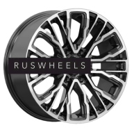 Диски КИК 8,5x19/6x139,7 ET25 D106,1 Кортес (КС1102) Алмаз черный