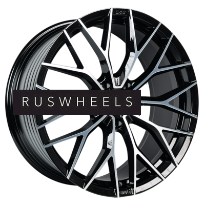 Диски INCH 9,5x21/5x120 ET45,5 D62,6 GA8532 Gloss Black Machined Face (ZJH) FlowForming