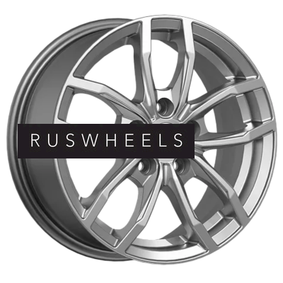 Диски КИК 6,5x15/5x100 ET38 D57,1 Фрост (КС1048) Дарк платинум