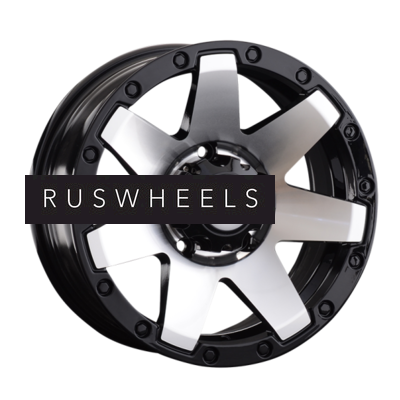 Диски LS 7x16/5x139,7 ET10 D108,5 881 BKF (конус, Колпак+лого)