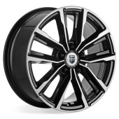 Диски КиК 7.5\R17 5*112 ET45 d57.1 алмаз чёрный