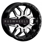 Диски LS 9x20/6x139,7 ET20 D100,1 1285 BKF (конус, Колпак+лого)