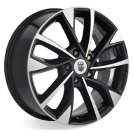 Диски КиК 7,0\R17 5*110 ET38 d65.1 алмаз чёрный