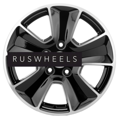 Диски Khomen Wheels 6,5x16/5x108 ET45 D60,1 KHW1601 (Chery Tiggo 3/Tiggo 3 Pro) Black-FP