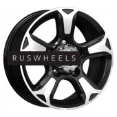 Диски КИК 7x16/5x139,7 ET35 D98 Атлант (КС757) Алмаз черный