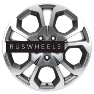 Диски Khomen Wheels 6,5x17/5x114,3 ET50 D66,1 KHW1711 (Arkana/Kaptur) Gray-FP Диски Khomen Wheels 6,5x17/5x114,3 ET50 D66,1 KHW1711 (Arkana/Kaptur) Gray-FP