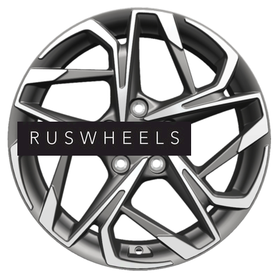 Диски Khomen Wheels 7x17/5x110 ET46 D63,3 KHW1716 (Changan CS35 Plus) Gray-FP Диски Khomen Wheels 7x17/5x110 ET46 D63,3 KHW1716 (Changan CS35 Plus) Gray-FP