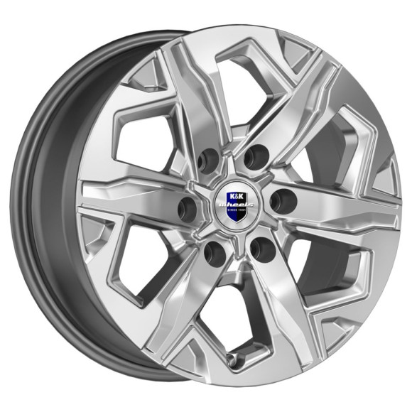 Диски КиК 7.5\R17 6*114.3 ET30 d66.1 Дарк платинум