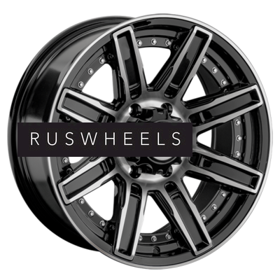 Диски LS 9x18/6x139,7 ET20 D106,1 1353 BKF (конус, Колпак+лого)